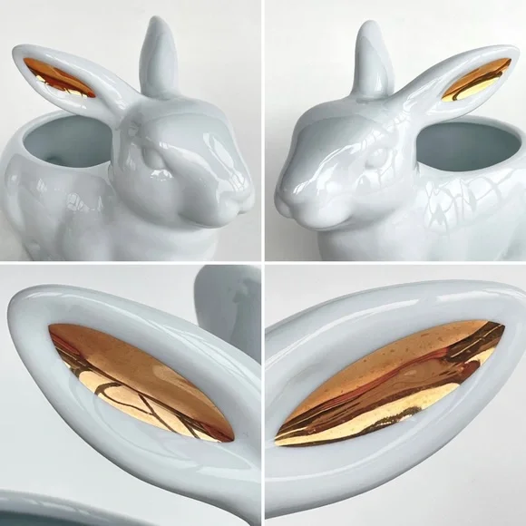 Threshold Rabbit-Shaped Porcelain Candy Dish - Picture 12 of 14
